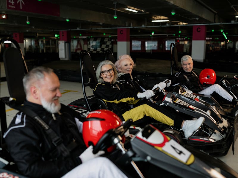 Seniors engaging in fun group activities and social programs